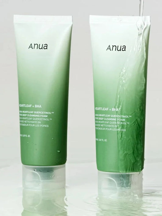 ANUA Heartleaf + BHA Deep Cleansing Foam 2-Piece Set